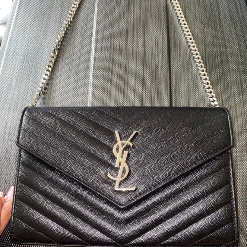 Authentic Ysl chain wallet